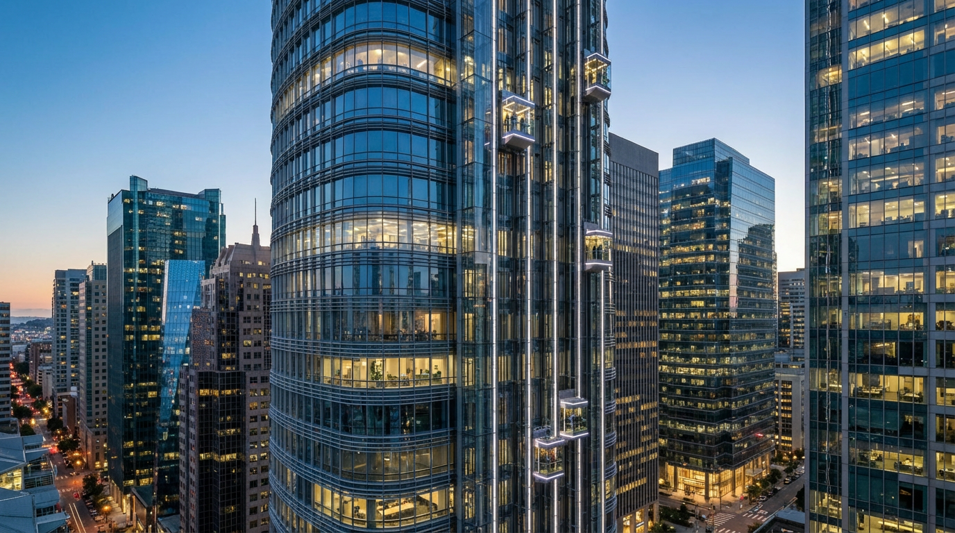 Luxury Office Elevator Interior